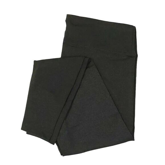 Matty M Women Active Soft Wide Band Live-in Legging Dark Charcoal Gray, Size L - Picture 6 of 6